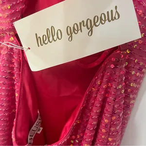 NWT Blush Prom 20400 Bubblegum Short Sequin Cocktail Dress Formal Homeco… thumbnail 10