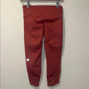 Womens ALO Yoga Capris Cropped Leggings Orange thumbnail 3