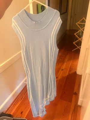 Light blue knit dress thumbnail 2