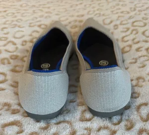 Rothy's The Point Women's White Gray Kint Ballet Casual Flats Slip On Size: 9.5 thumbnail 4