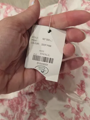 Laura Ashley NWT Floral White & Pink Sleeveless Cotton Dress With Ruffle small thumbnail 5