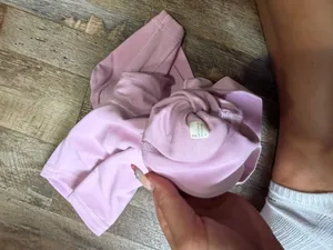 Size 2 lululemon biker shorts pink 6 in thumbnail 2