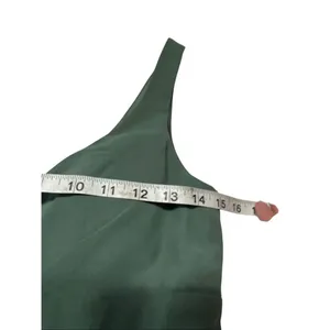 Azazie Diana, knee-length, V-neck bridesmaid/cocktail dress Sz 4 Sage Green/Agav thumbnail 5