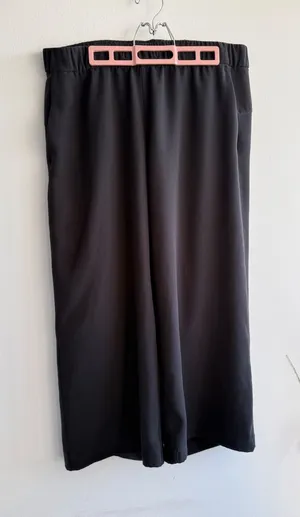 Lululemon On the Fly Wide-Leg 7/8‎ Pant Black High Rise Cropped Trouser 12 flaw thumbnail 1
