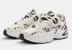Adidas Astir Butterfly Athletic Sneakers Black White 9.5 thumbnail 1
