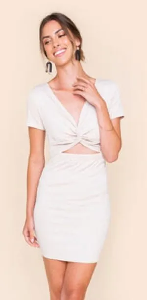 ✨ Andy Twist Front Mini Dress✨ White Size XL thumbnail 1