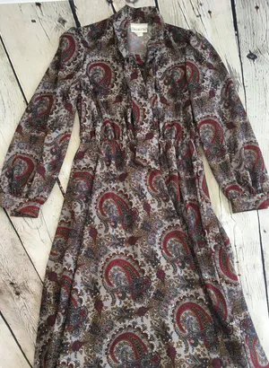 Vintage 1970’s Paisley Print Dress thumbnail 5