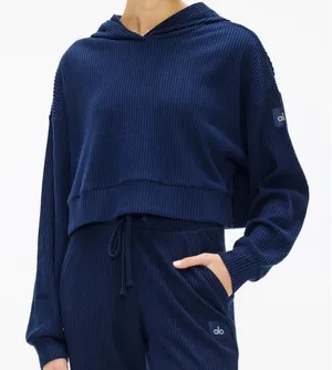 Alo Yoga Muse Hoodie Navy S thumbnail 1