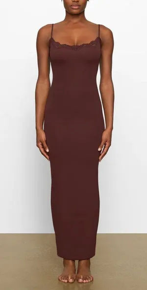 SKIMS Long Slip Dress thumbnail 1