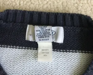 Old Navy Vintage Y2K Striped Sweater Blue - Sz Small thumbnail 5
