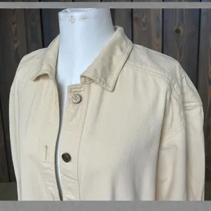 Vintage Escada Yellow Oversized Barn Coat Jacket Utility Size 34 Quiet Luxury thumbnail 14