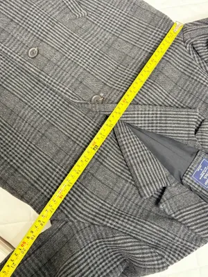 Abercrombie & Fitch Gray Plaid Long Coat Old Money Preppy Academia Tailored S thumbnail 9