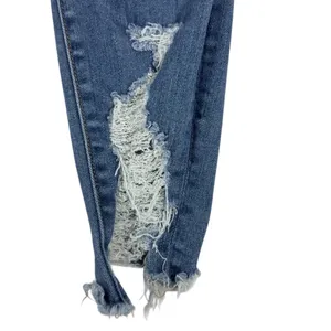 American Eagle High Rise Jeggings Super Stretch Destroyed Medium Wash Size‎ 4R thumbnail 3