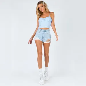 Princess Polly Tiarnie Top in Blue Size 6 thumbnail 4