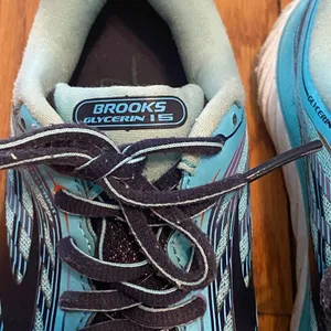 Women's Brooks Glycerin 15 Blue Teal Green‎ Running Shoes Sneakers Size 8 thumbnail 3