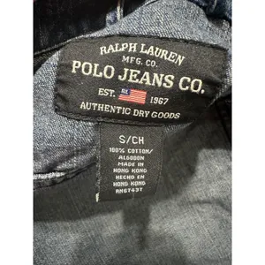Vintage Ralph Lauren Polo Jeans Co Zip Denim Jacket‎ Small Blue 90s Y2K thumbnail 7
