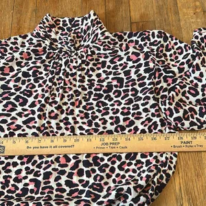 Zadig & Voltaire Rivali Print Leo White and Purple Leopard Mini‎ Dress Size Med thumbnail 9