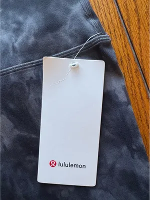 Lululemon Align High Rise 25” Diamond Dye Pitch Grey Graphite Grey Size 8 NWT thumbnail 5