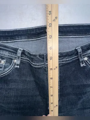 Flamingo Contrast Stitching Cactus Accent Jeans Dark Wash Size 12 thumbnail 9