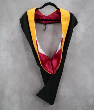 Texas‎ Woman's University Black Masters Degree Graduation Honor Stole One Size thumbnail 1