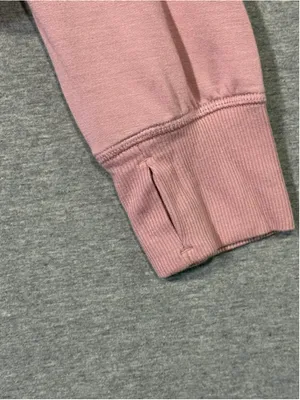 Women's All in Motion Pink Cropped Hoodie M thumbnail 2