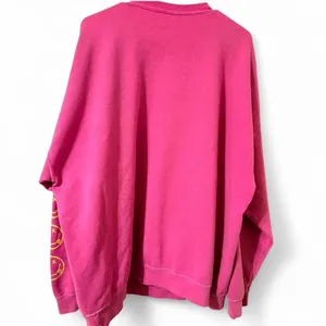 Nirvana Smiley Face Sweatshirt; Nirvana Aesthetic Pink Rainbow Unisex Sweatshirt thumbnail 2