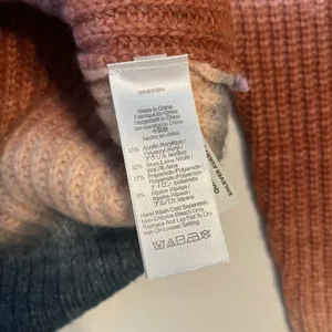 Madewell Wool and Alpaca Blend Sweater S Ombre Earthy Coastal Sunset Textured thumbnail 5