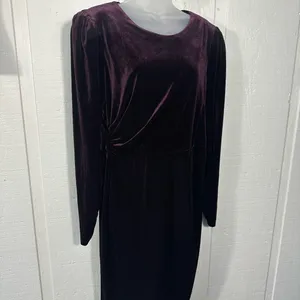 CALVIN KLEIN Women’s Burgundy Dress Size Medium EUC thumbnail 5