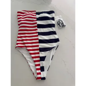 BEACH RIOT Amber One Piece Star Spangled Stripes Size XS NEW thumbnail 4