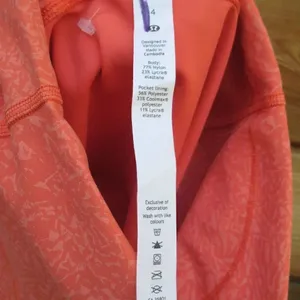 NWOT Lululemon Wunder Train High Rise Shorts 8” Crunch Warm Coral thumbnail 9