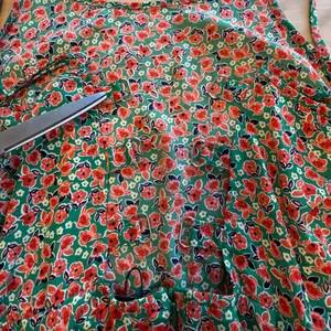 NWT Molly Bracken Ireland Green Floral‎ A-line Midi Dress Strappy Back Boho XS thumbnail 5