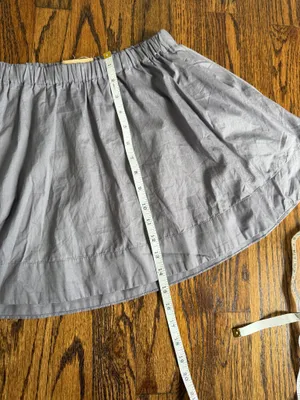 Free People Free-est Collection Mini Skirt 100% Cotton Gray Boho Beach Prairie thumbnail 10