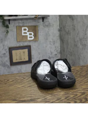 NWT Clarks Patent Breeze Piper Slide Sandal 26171970 Black 9M thumbnail 7