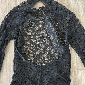 Victoria's Secret Elegant Black Lace Bodysuit thumbnail 3