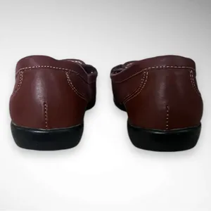 THOM MCAN Gavyn Women's Brown Leather Loafers With Buckle Detail Size 8 | EUC thumbnail 4
