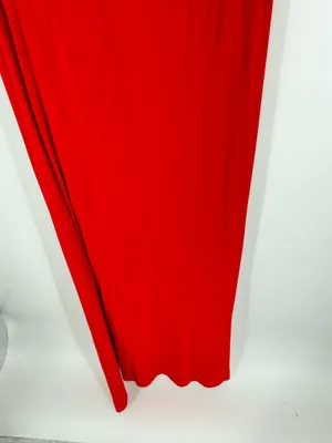NWT Rolla Coster Women Red Maxi Dress Halter Adjustable Straps Medium thumbnail 4