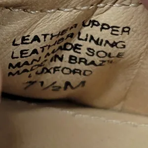 Nurture Luxford Ballet Flat Shoes Womens 7.5 Tan Black Leather Slip On Round Toe thumbnail 5
