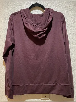 Vuori NWOT Halo Performance Hoodie Heather Red Full-Zip sweatshirt L thumbnail 5