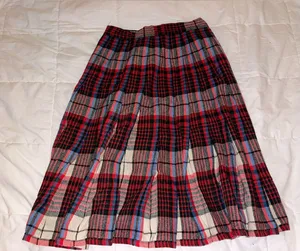 Vintage Plaid Women's Skirt Size 2 thumbnail 1