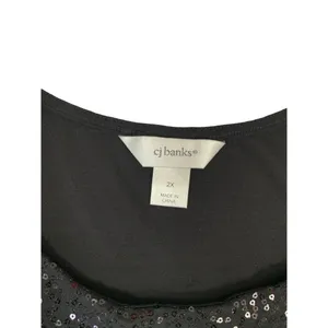 CJ Banks Women's Sequin Front Sleeveless Top thumbnail 3