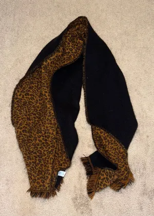 Black & Brown Cheetah Scarf thumbnail 1