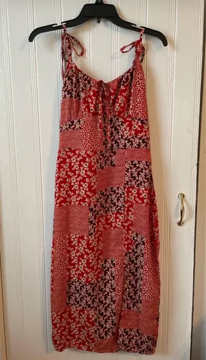 SHEIN floral dress midi thumbnail 3