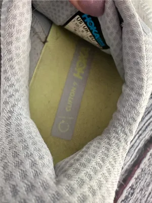 HOKA Clifton 9 Women's Light Blue Running Shoes with Pink Logo thumbnail 7