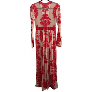 For Love‎ & Lemons Temecula Maxi Dress Red Floral Women's Size Medium thumbnail 2