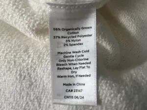 Haven Well Within Organic Cotton Elegant Cream Knit Sweater Dress NWT SM thumbnail 12