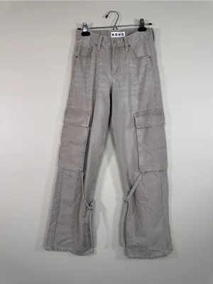 Song Light Grey Wide Leg Cargo Pants Womens 0 Casual Fall Staple Denim thumbnail 11