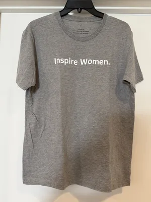 Ann Taylor Inspire Women. Gray Graphic Tee thumbnail 1