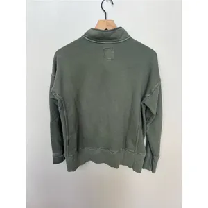 aerie Vintage Popover Olive Green Notch-Henley Pullover Sweatshirt Size XS thumbnail 5
