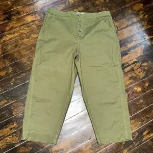 Madewell Greenwich relaxed army fatigue green 33 pants thumbnail 1