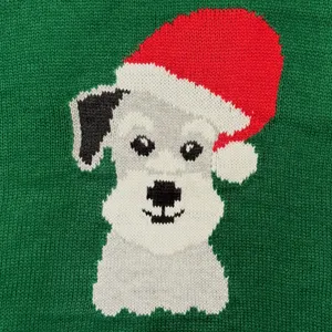 Woman Within Sweater Dog Santa Ugly Christmas Holiday Festive Novelty Medium thumbnail 4